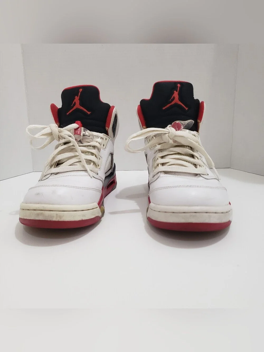 Nike Air Jordan 5 Retro Fire Red Black Tongue 2013 Men’s Size 8 136027-120